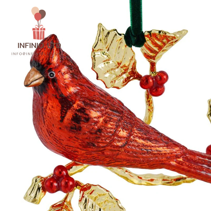 Cardinal Glass Ornament