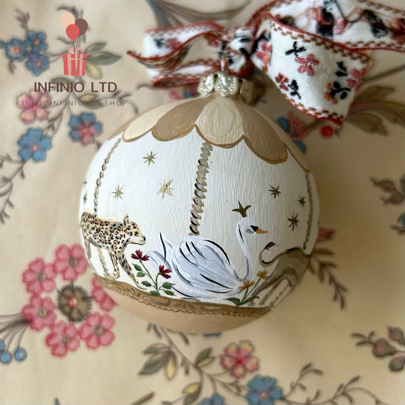 Neutral Carousel Ornament