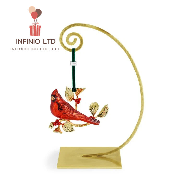 Cardinal Glass Ornament